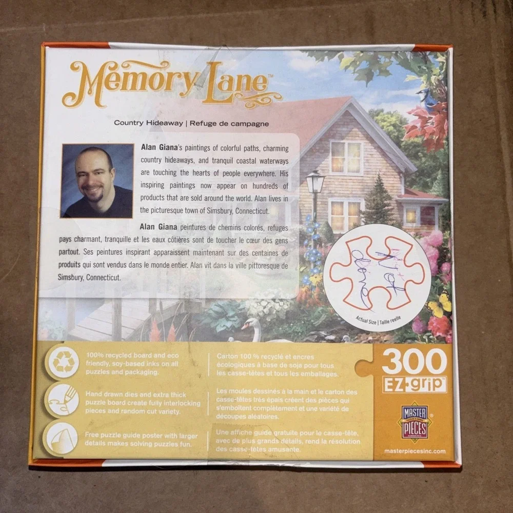 Memory Lane 300Piece EZ-Grip Puzzle Country Hideaway 24